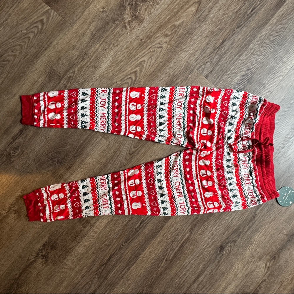 NWT Little Sleepies Festive Fair Aisle Women’s Pants Size Small christmas
